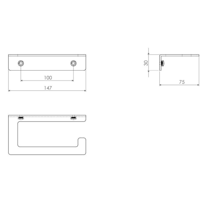 Clou Fold CL09040992101 accessoireset (4-delig) mat zwart
