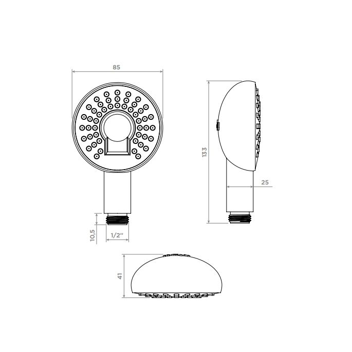 Clou Kaldur CL0625029 hand shower chrome