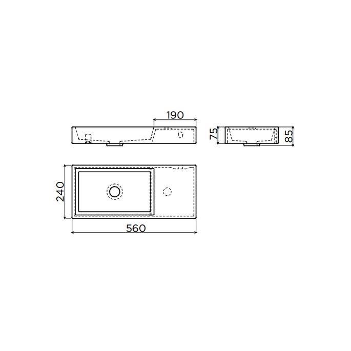 Clou Mini Wash Me Plus CL0303236 ceramic fountain 56cm white