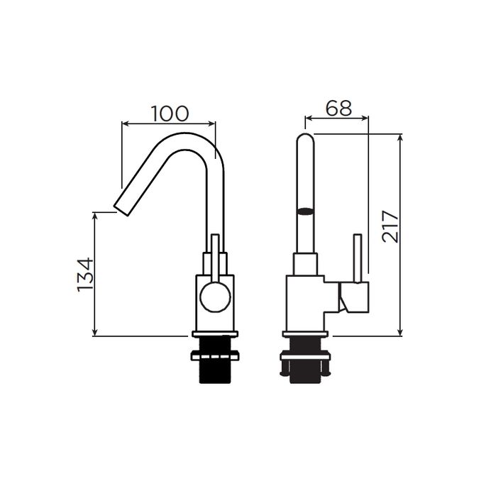 Clou Xo CL061400729 type 7 wastafelmengkraan chroom