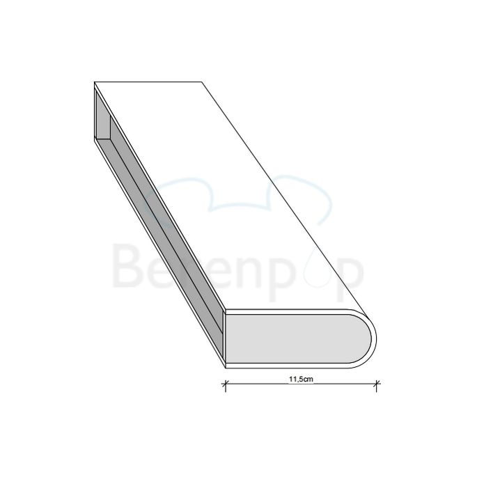 Decor Walther 0330134 BOOK 40 LED wandlamp dimbaar 40x11,5cm geborsteld nikkel