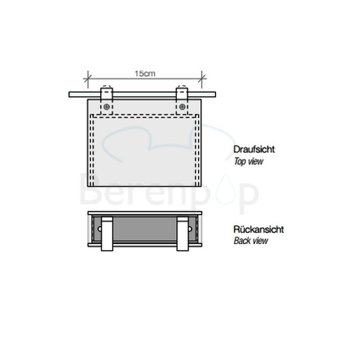 Decor Walther 0419434 BOOK 1-15 LED spiegellamp dimbaar 15x11,5cm geborsteld nikkel
