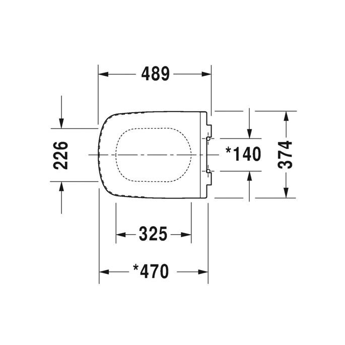 Duravit DuraStyle 0060590000 toiletzitting met deksel wit