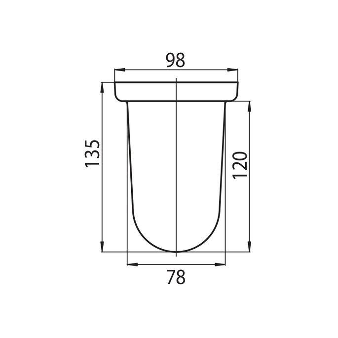 Emco 081500090 brush glass satinized