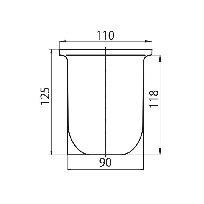 Emco 451500090 brush glass satinized