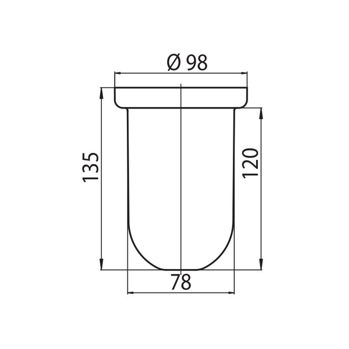 Emco 471500090 brush glass satinized