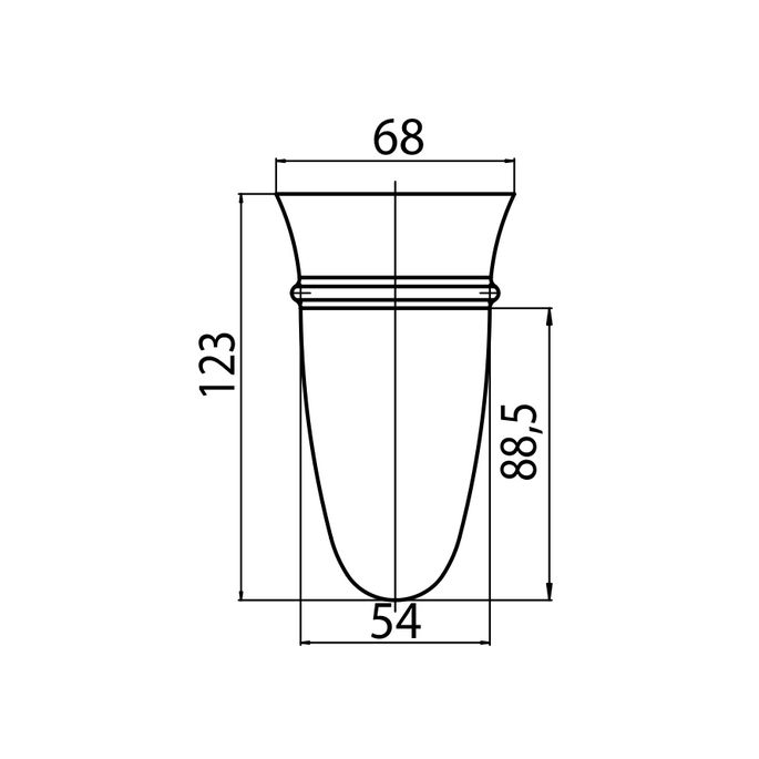 Emco Amphora 192000090 Mundspülglas klar