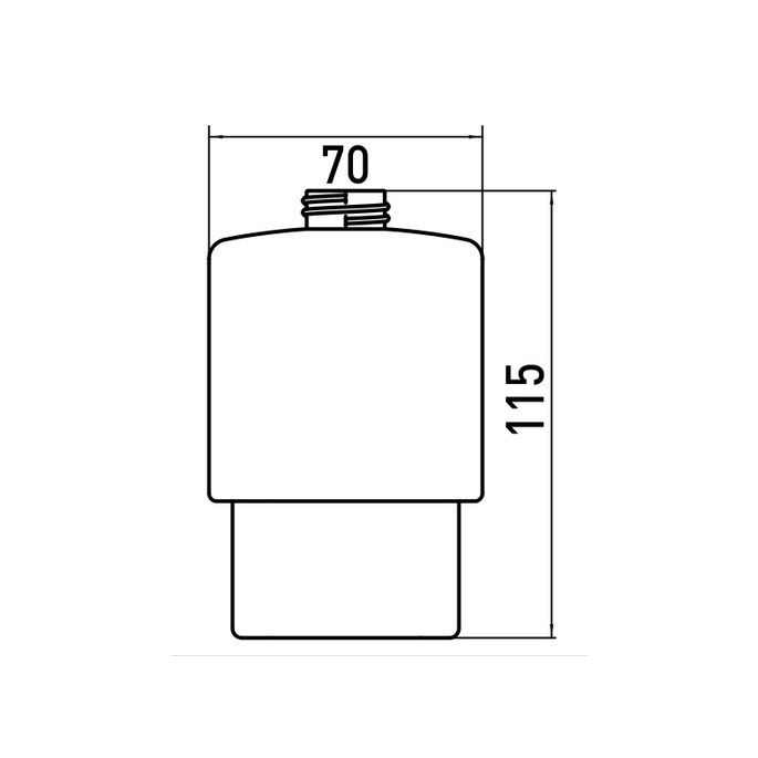 Emco Loft - Trend 052100090 glass part soap dispenser satinized