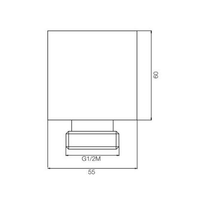 Fima Carlo Frattini Doccia F2190SN wandaansluitbocht 1/2