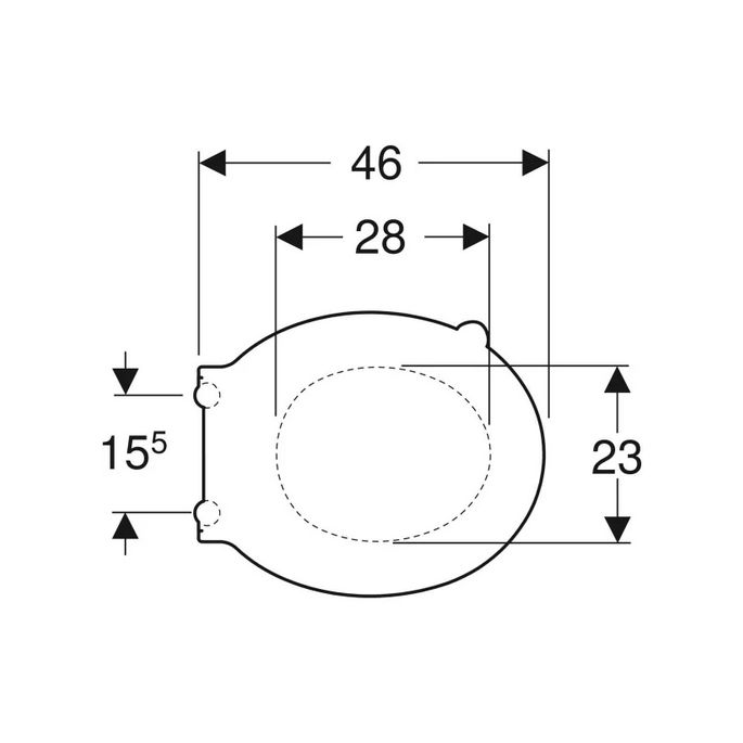 Geberit 300 Comfort 501386001 toilet seat with lid white