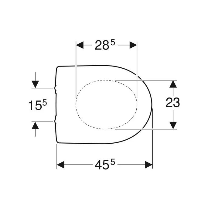 Geberit Renova 573035000 toilet seat with lid white *no longer available*