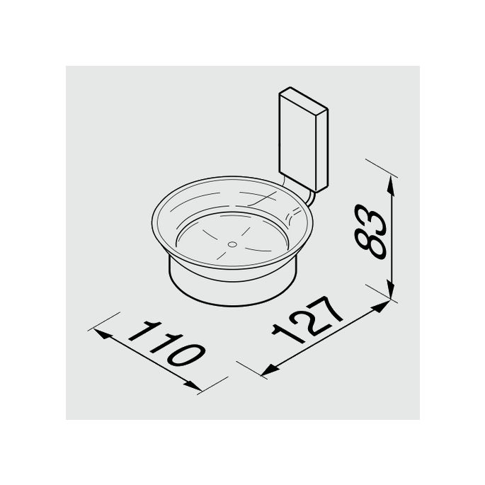 Geesa AIM 91840302 soap holder chrome