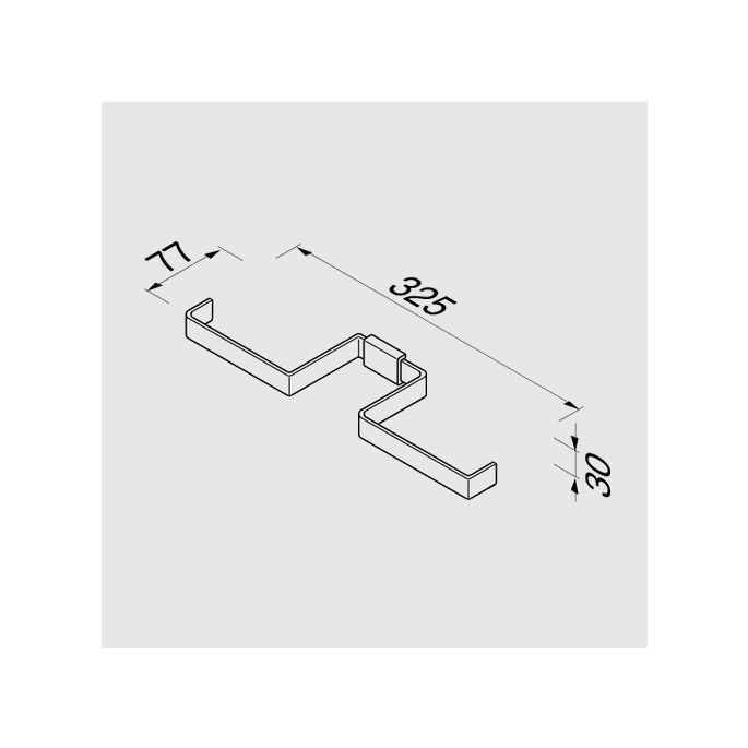 Geesa AIM 91841802 double toilet roll holder chrome