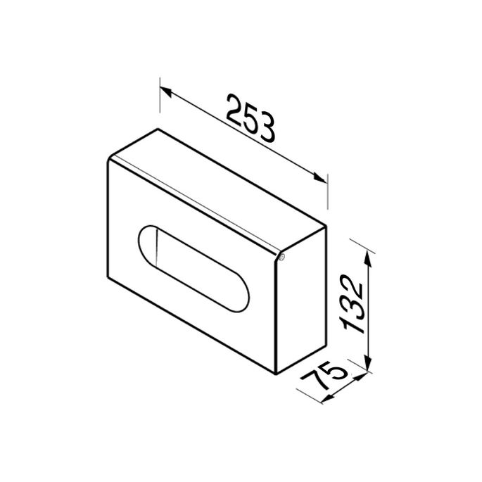 Geesa Hotel 121 tissuehouder wand chroom