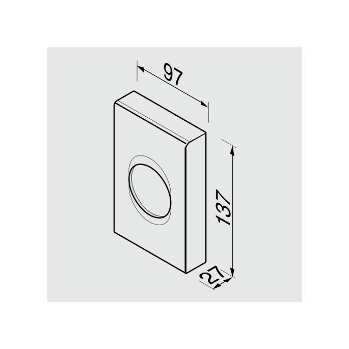 Geesa Hotel 91122 houder voor hygiënische zakjes ABS verchroomd