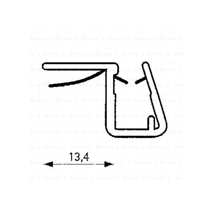 HSK Kienle E87074-1 vertical seal, 200cm, 8mm