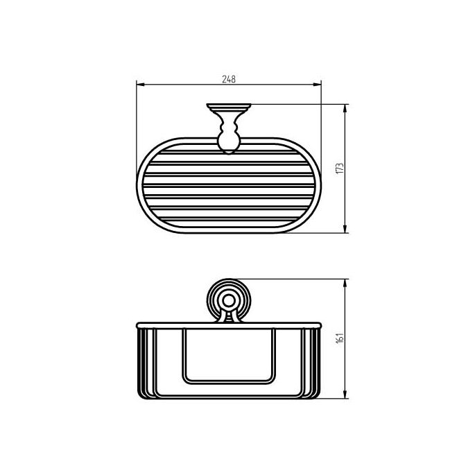 Haceka Allure 1126187 flaconhouder chroom