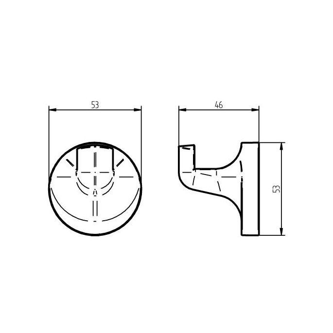 Haceka Aspen 1121646 haak chroom