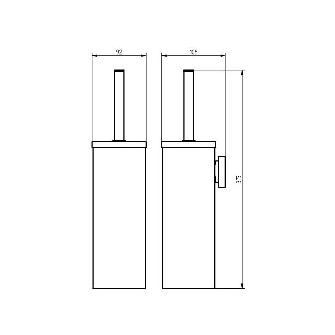 Haceka Mezzo chroom 1123674 closetborstel chroom