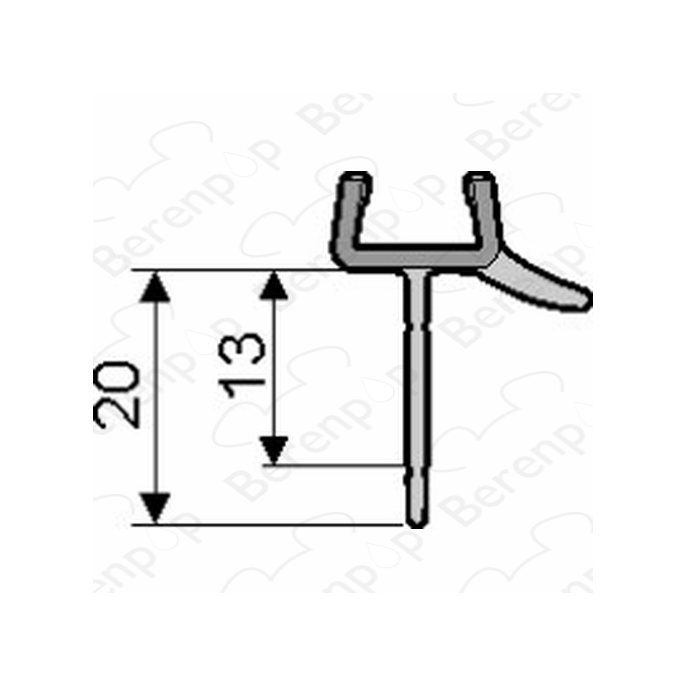 Huppe universeel 070053 afvoerprofiel recht 105cm / 8mm