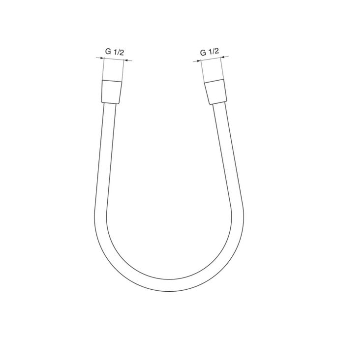 Ideal Standard A4109AA Idealflex Brauseschläuche 175cm Farbe silber