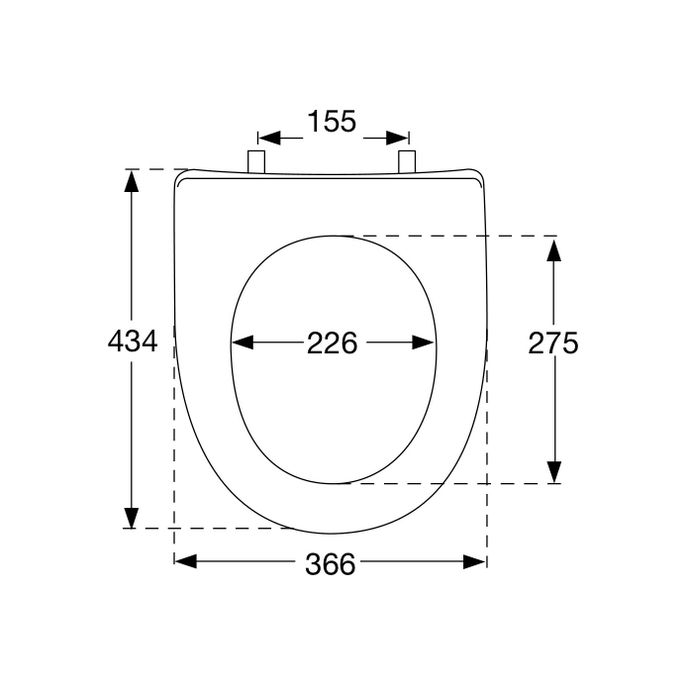 Pressalit Objecta D Pro 998011-DF7999 toiletzitting met deksel wit polygiene
