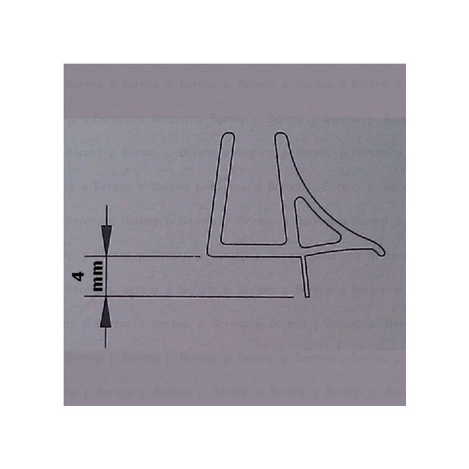 Provex 1200SA00F afwateringsstrip 90cm, 4mm hoog, transparant, voor glasdikte 6mm *niet meer leverbaar*