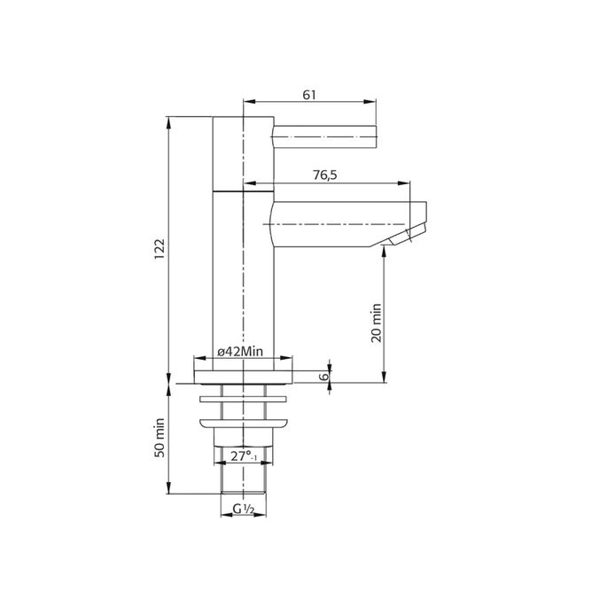 Pure Duero DU3037-IN fonteinkraan inox