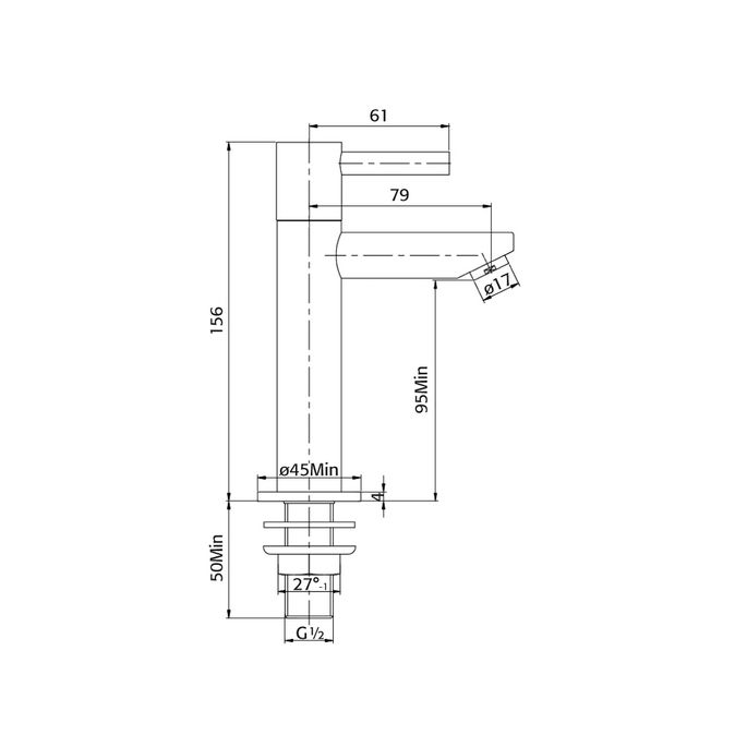 Pure Duero DU3038 fonteinkraan chroom