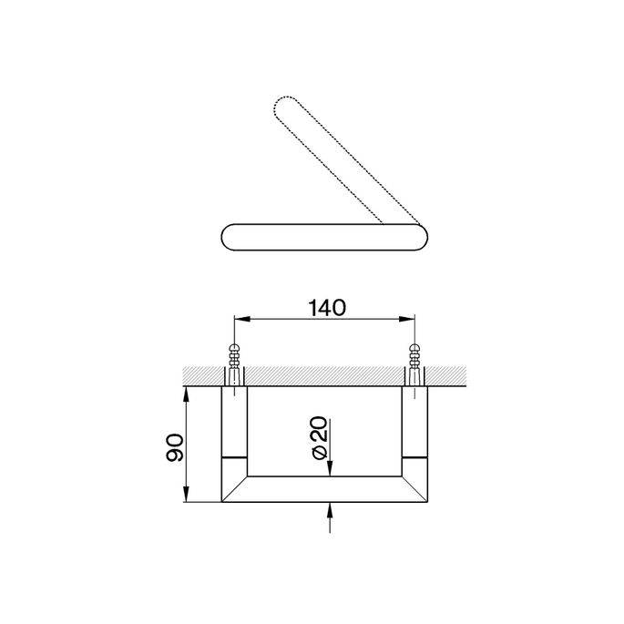 Pure Duero DU5480-CH toiletrolhouder chroom