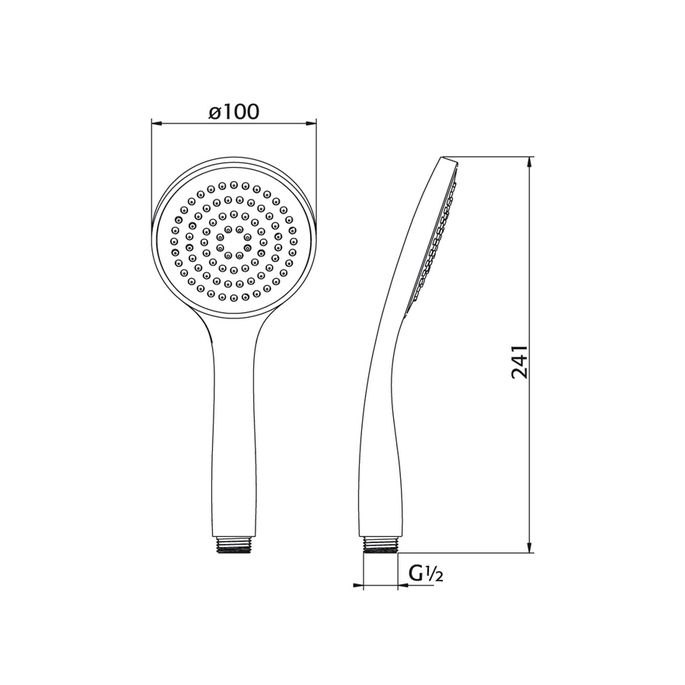 Pure PU5517 handdouche chroom