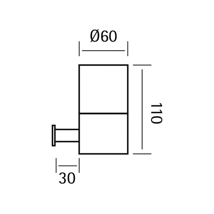 Pure RVS 316 Serie RV5001 glashouder RVS geborsteld