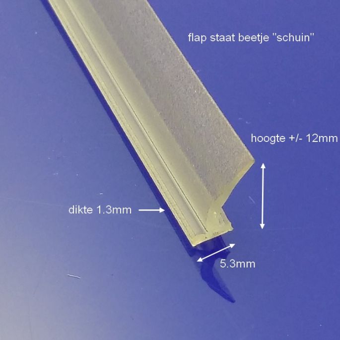 Sealskin Duka 1600 GUMB555 sealing profile 200cm transparent