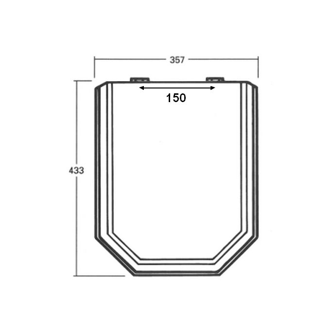 Sphinx Mycene S8H5800R000 WC-Sitze mit Deckel 150mm weiß