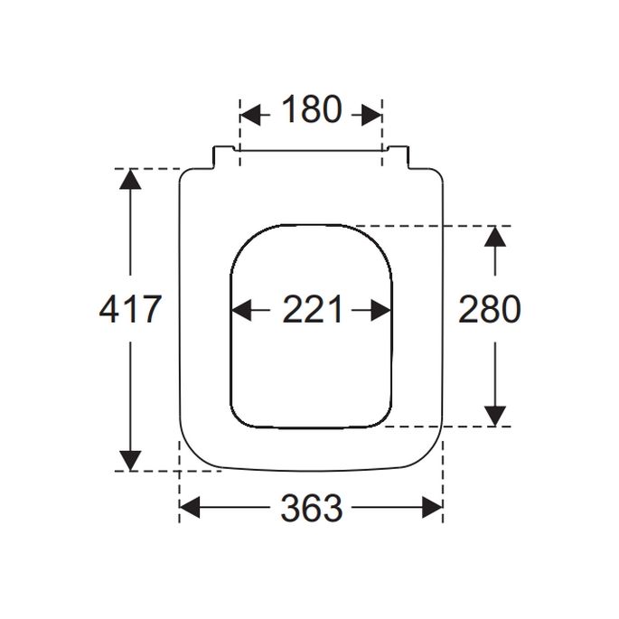 Villeroy en Boch Venticello 8M22S101 toiletzitting met deksel wit
