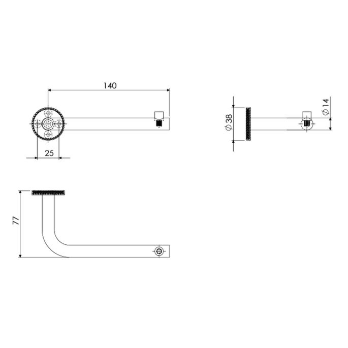 Clou Kaldur CL/09.05030.20 toilet roll holder without flap matt white