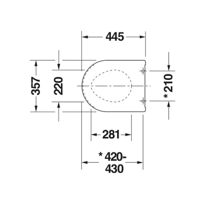 Duravit Starck 2 0066990000 WC-Sitze mit Deckel weiß (Outlet)