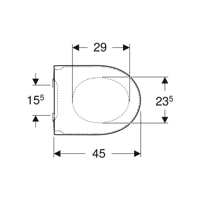 Geberit Icon 245.464.JT.1 toiletzitting met deksel mat wit