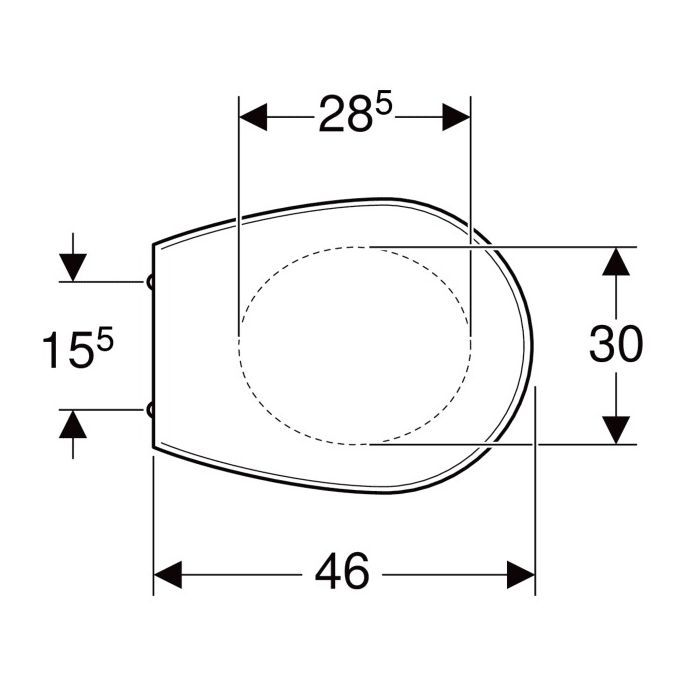Geberit Renova 572165000 toiletzitting met deksel wit