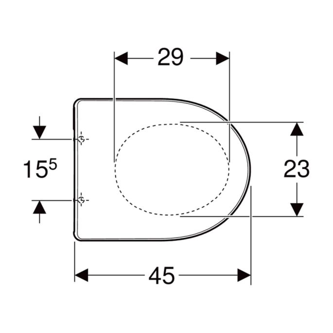 Geberit Renova 573015000 toiletzitting met deksel wit