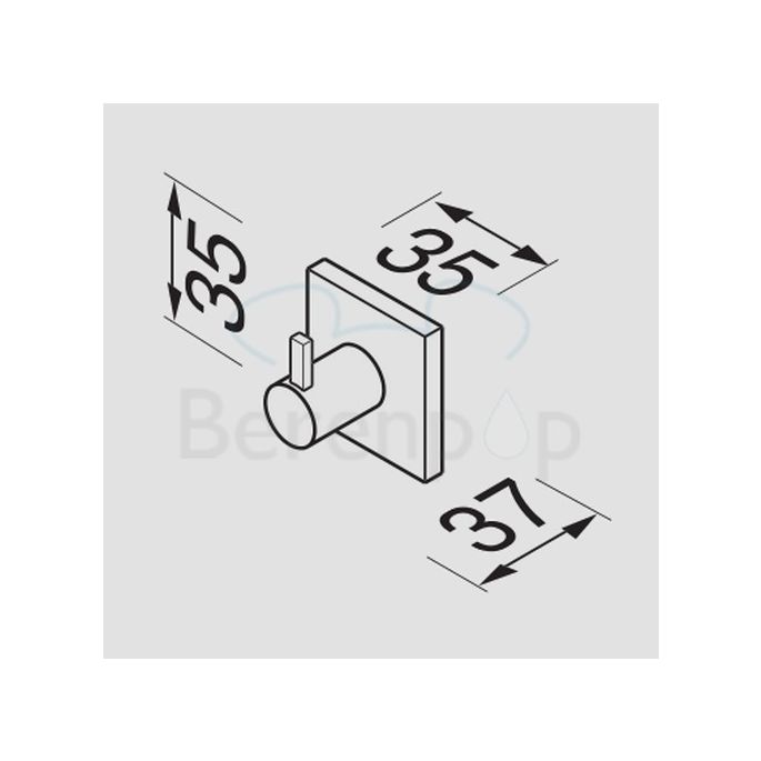 Geesa Nexx 751102 hook chrome (OUTLET)