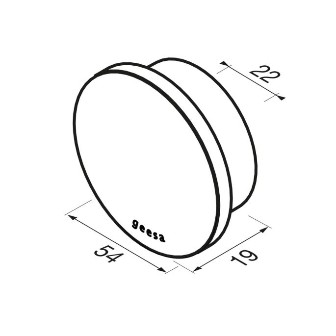 Geesa Opal Black 917245-06 handdoekhaak groot zwart