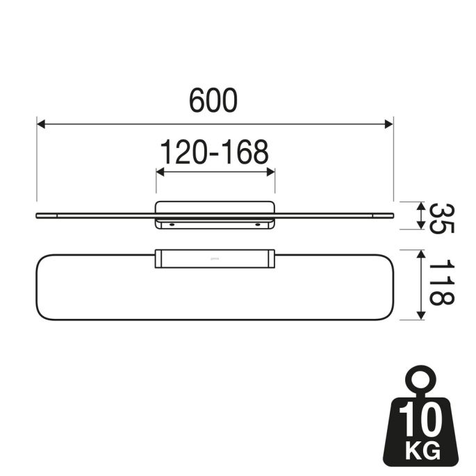 Geesa Shift Black 919901-06-M6 planchet met matzwarte marmerlook