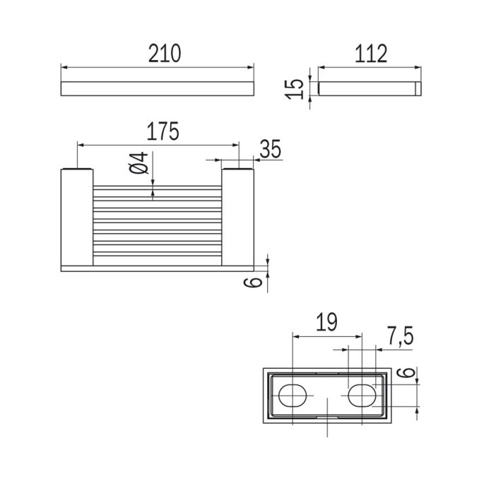 Inda Divo A15490NE zeep korf mat zwart