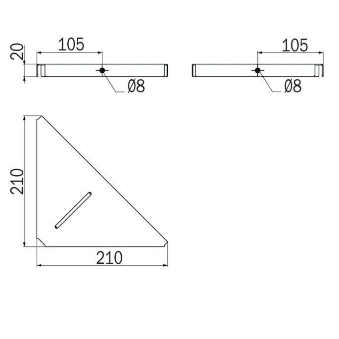 Inda Hotellerie - Gealuna A1031BNS zeephouder RVS geborsteld