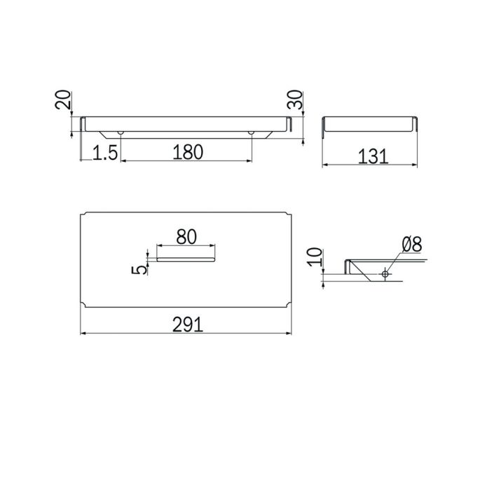 Inda Hotellerie - Gealuna A1051BNE Seifenhalter mattschwarz