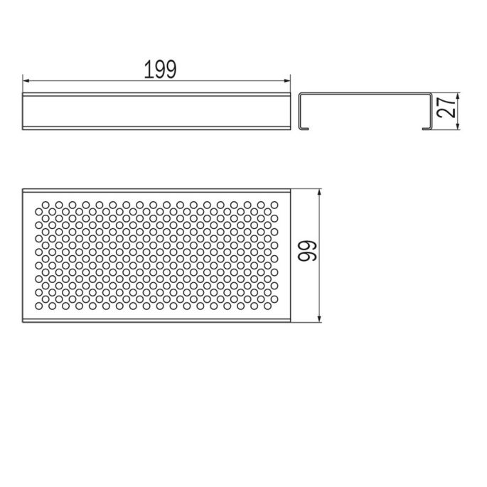 Inda Indissima A8851MNE mandmodule 200mm mat zwart