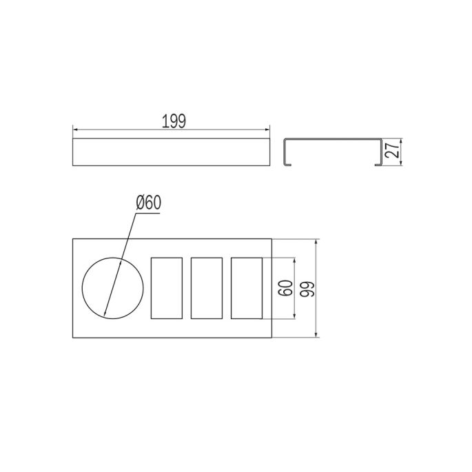 Inda Indissima A88540WM beauty module 200mm for styling tools matte white