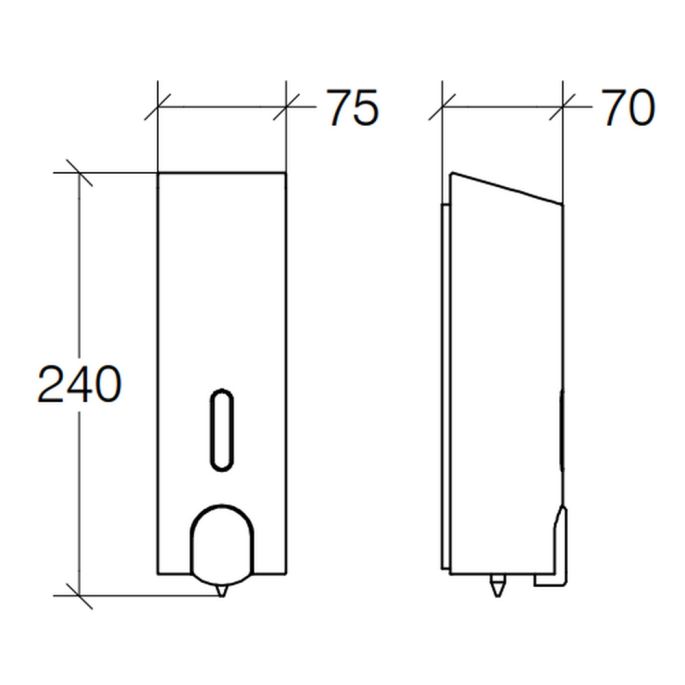 Linea Beta Otel LI5326729 zeepdispenser wand chroom (OUTLET)