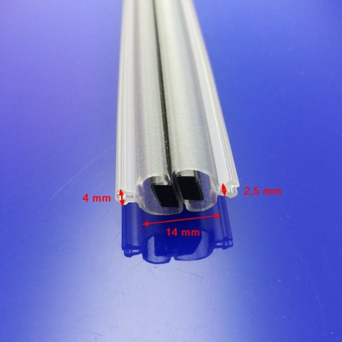 Novellini R10YOAR1B-TR Satz Magnetstreifen zum Einstecken 195cm